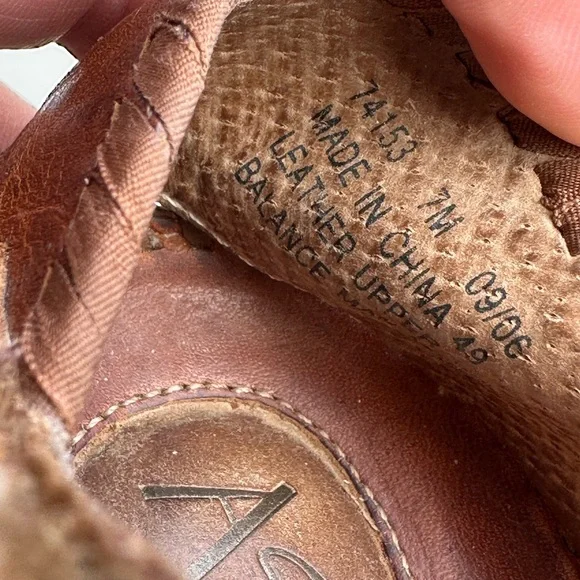 Clarks Artisan Collection Retro Mary Jane Style Leather Wedge Heels Women’s 7 - Picture 8 of 9